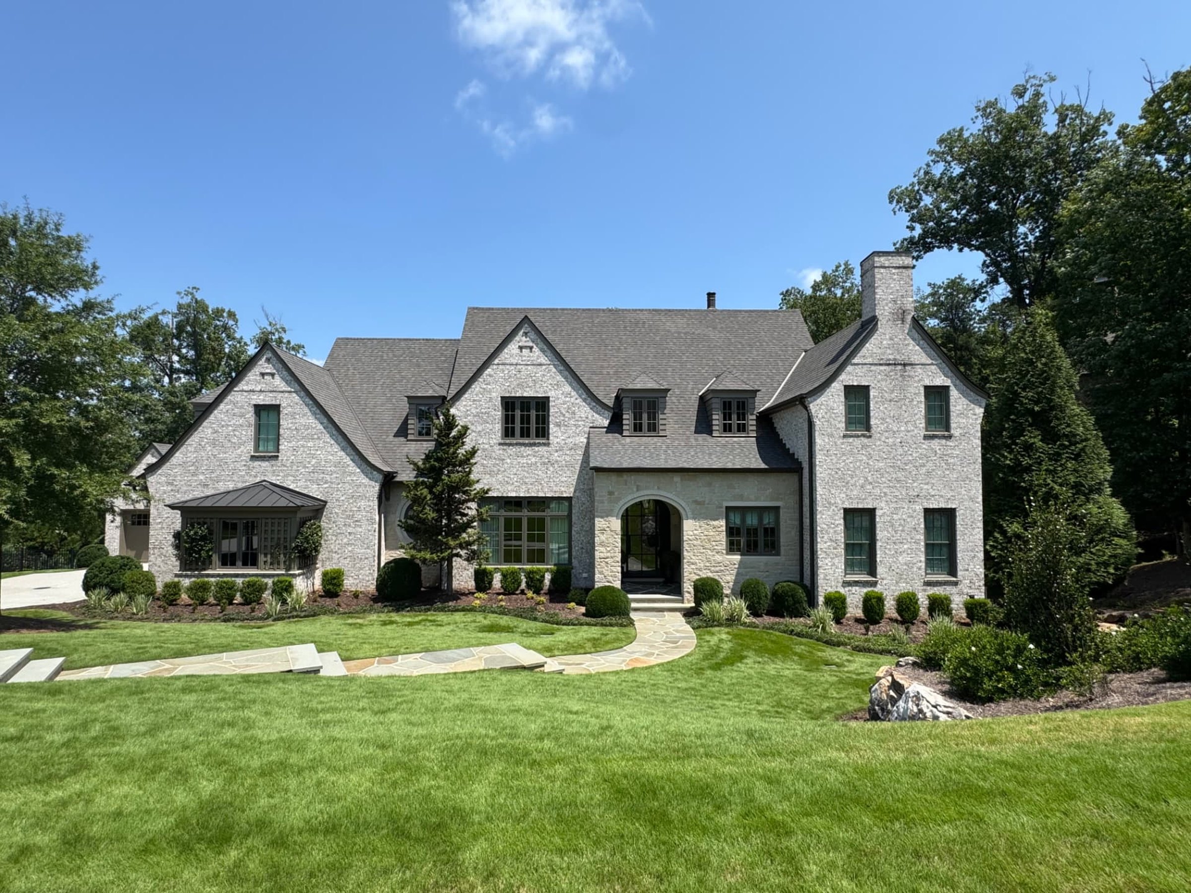 Finished exterior trim, wood and siding repaint in North Atlanta by AAA Construction Services
